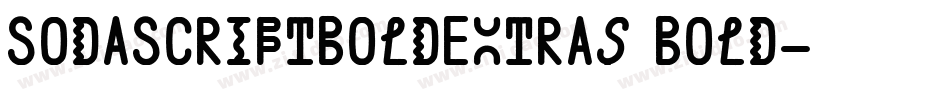 SodaScriptBoldExtras Bold字体转换